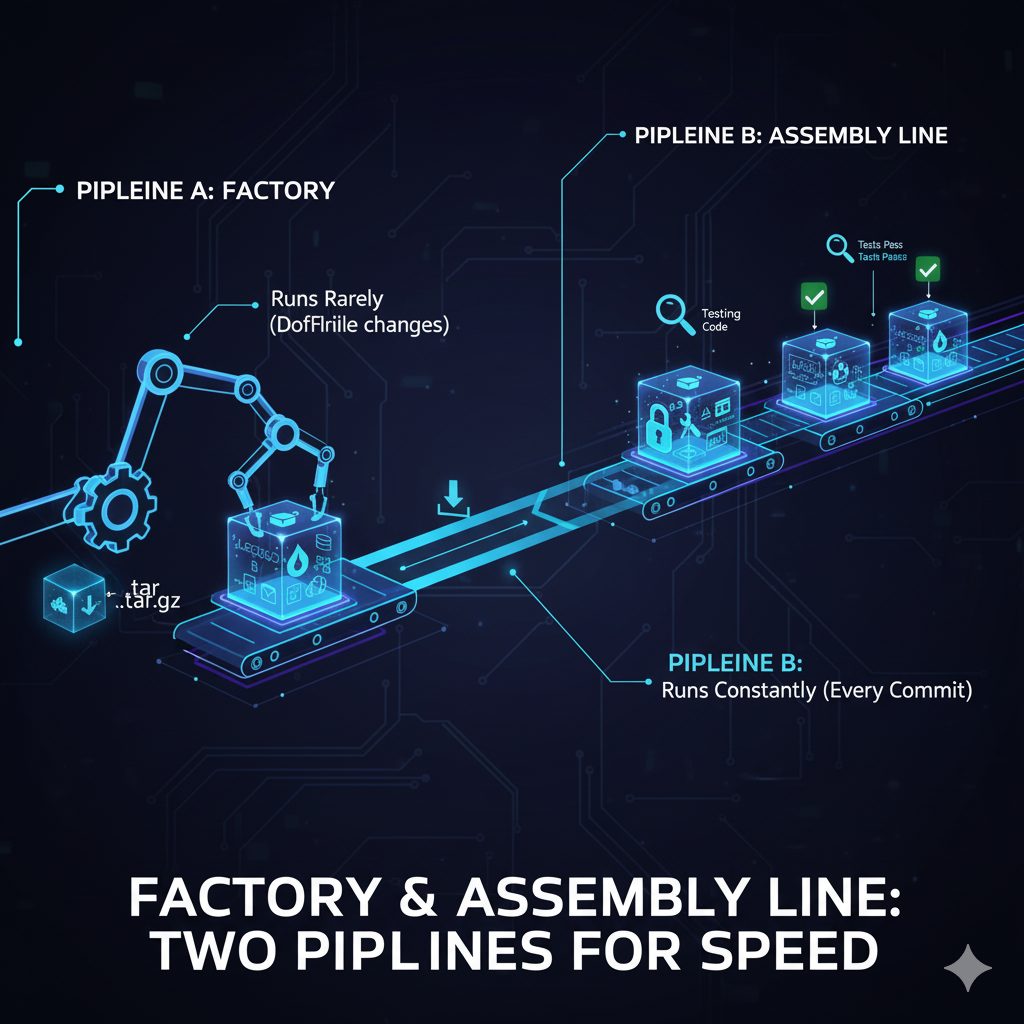factory and assembly line pipeline for speed