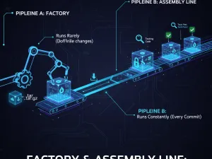 factory and assembly line pipeline for speed