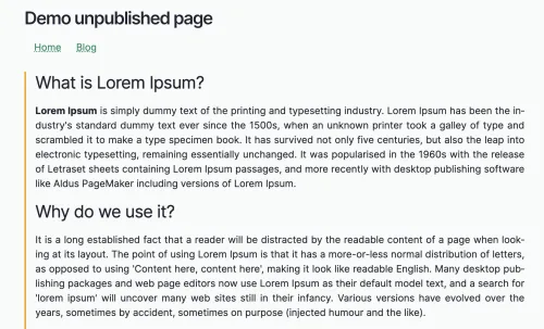 enhanced view of an unpublished node in drupal